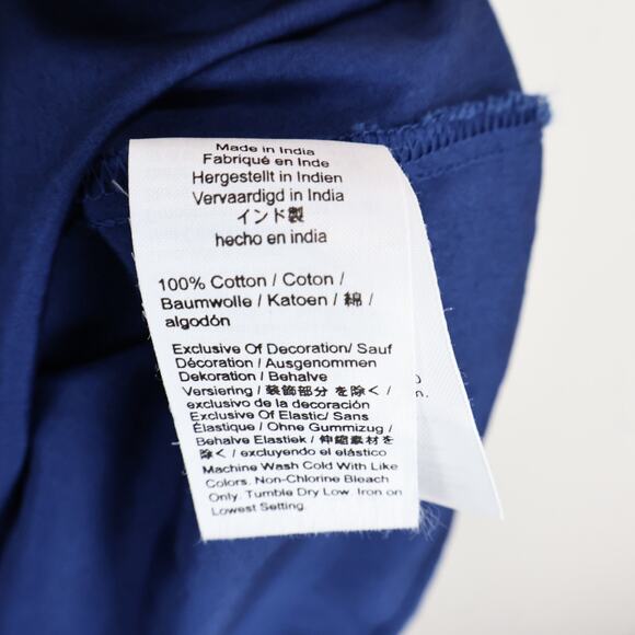 NWT Madewell The Melody Scoopback Smocked Midi Dress In Blue Moon Size Large - Picture 9 of 10